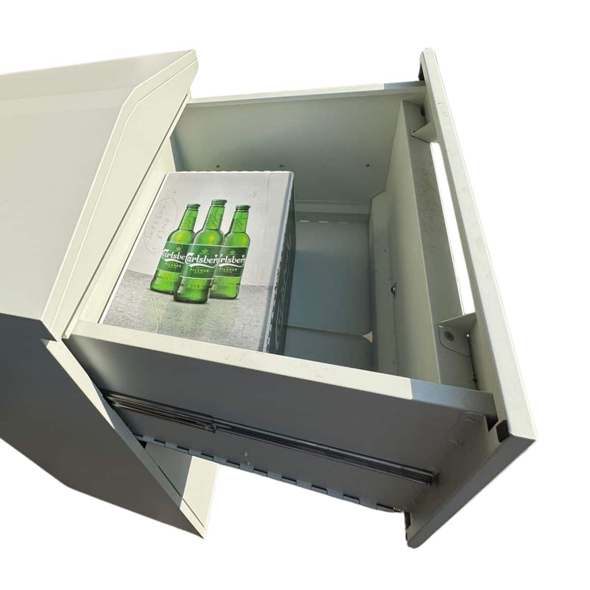 Parcel Drawer holds upto 62 L in volume
